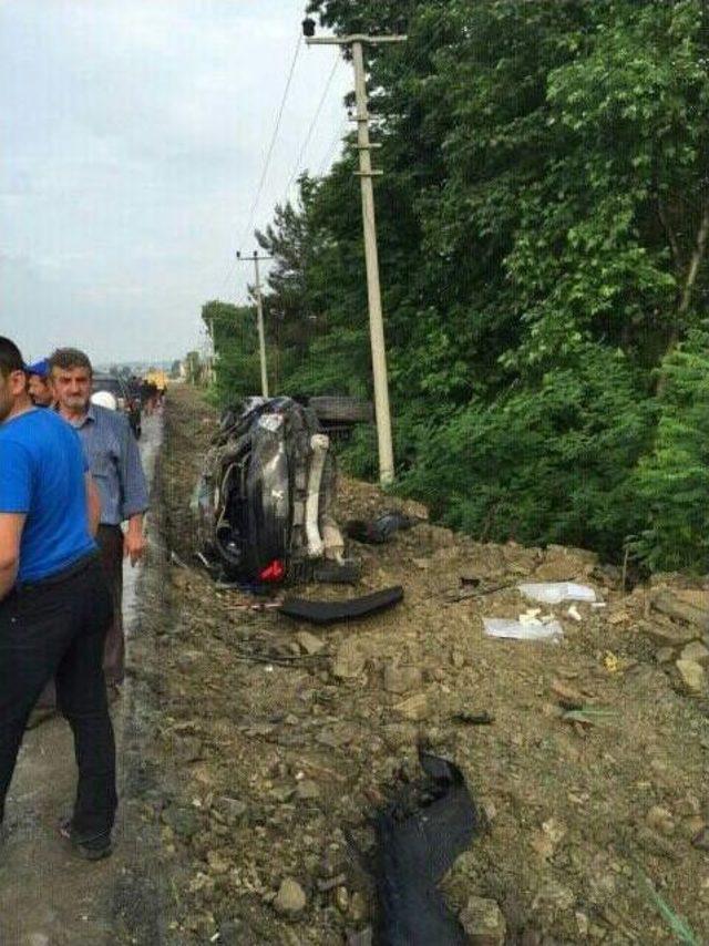 Samsun’da Trafik Kazası: 2 Yaralı