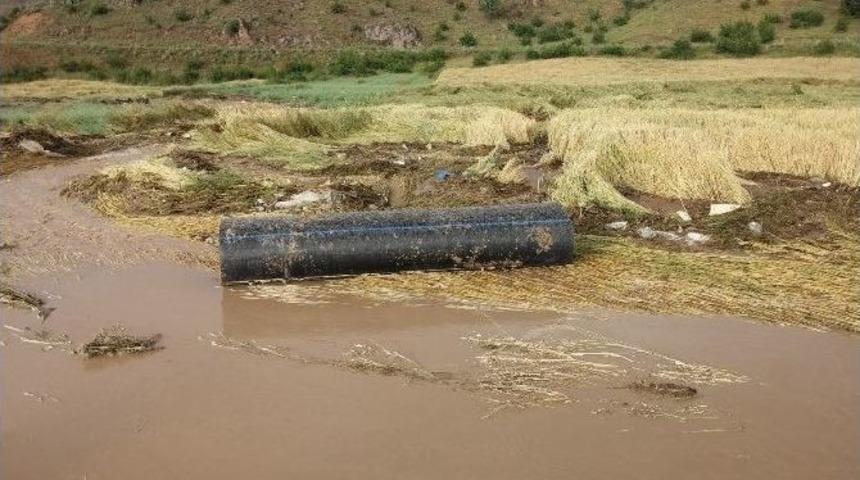 &Ccedil;eltik Arazilerini Sel Vurdu