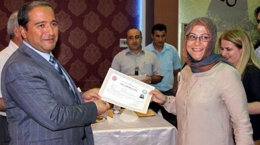 Kocasinan İl&ccedil;e Milli Eğitim Personeline Başarı Belgesi Verildi