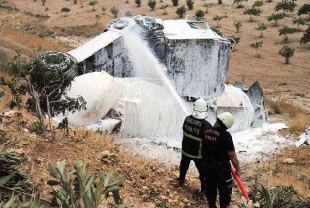 Şanlıurfa’Da Lpg Yüklü Tanker Alev Aldı