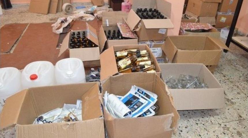 Sahte İ&ccedil;ki İmalathanesine Baskın