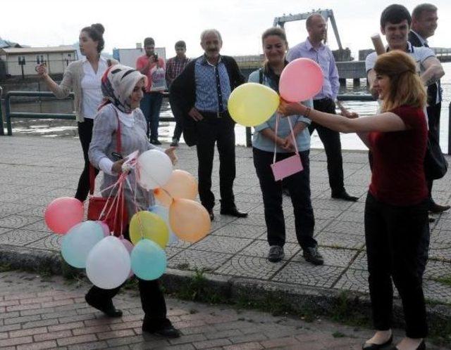 Kordonboyu'nda Balonlu, Pankartlı Evlilik Teklifi