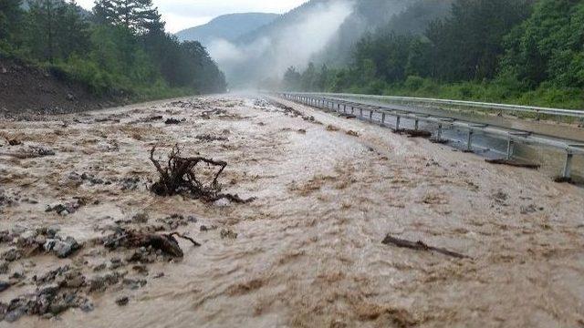 Zonguldak-mengen Karayolunda Sel