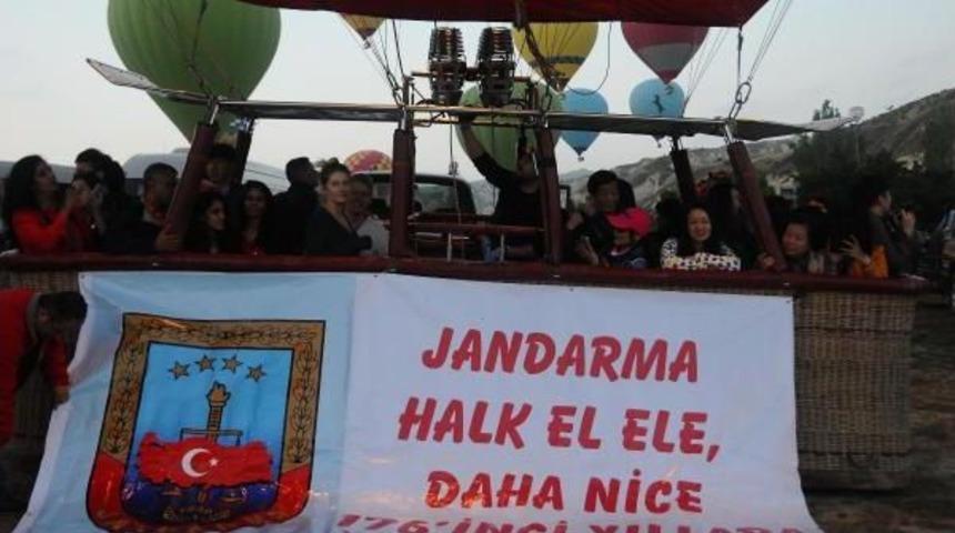 Jandarmanın 176'ncı Kuruluş Yıld&ouml;n&uuml;m&uuml;ne Balonlu Kutlama