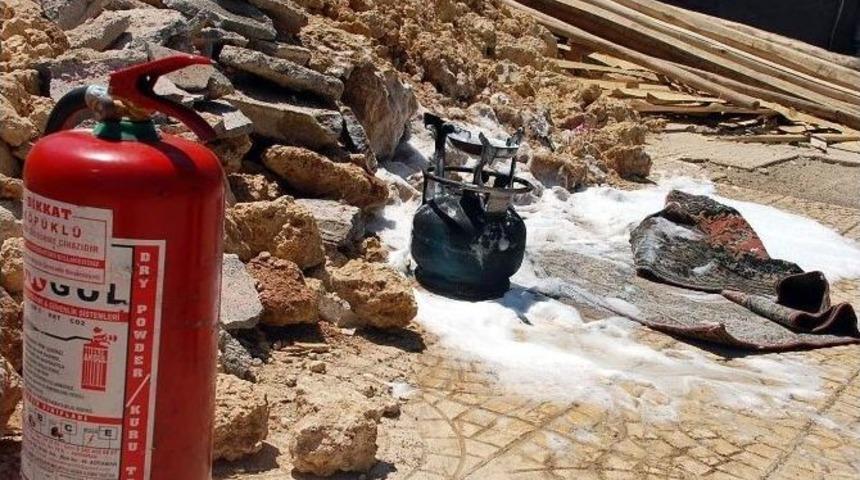 Adıyaman&rsquo;da Alev Alan T&uuml;p Korkuttu