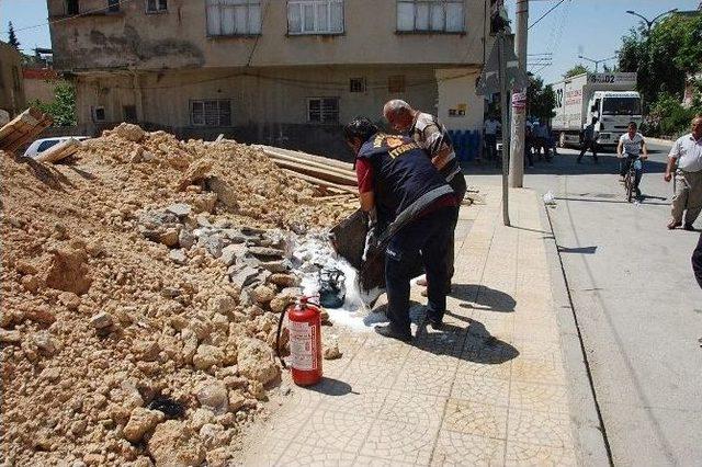 Adıyaman’da Alev Alan Tüp Korkuttu