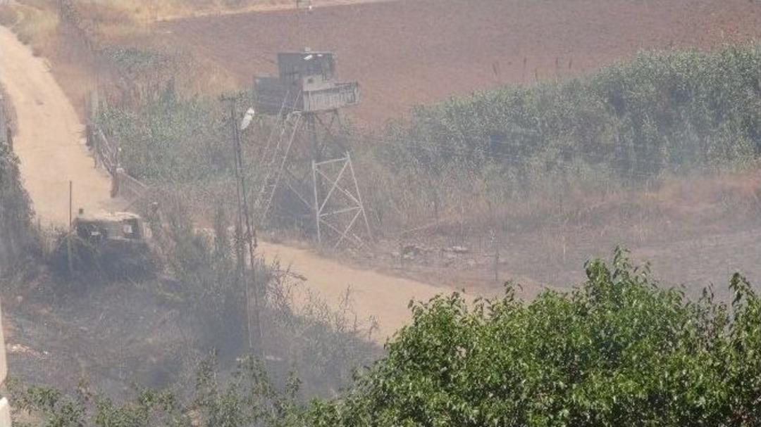 Nusaybin İle Suriye Sınırında Yangın &Ccedil;ıktı