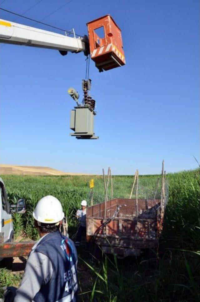Bismil de Traktör Üzerinde Kaçak Mobil Trafo Ele Geçirildi 1