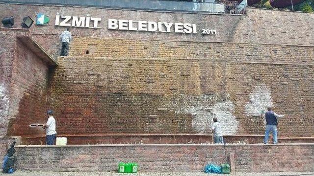 Kültür Tepesi’ndeki Şelale Bakıma Alınıyor