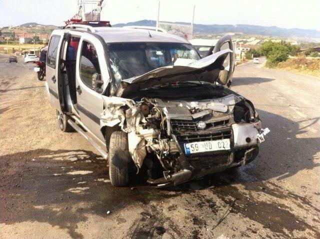 Tekirdağ&rsquo;da Trafik Kazası: 4 Yaralı 3