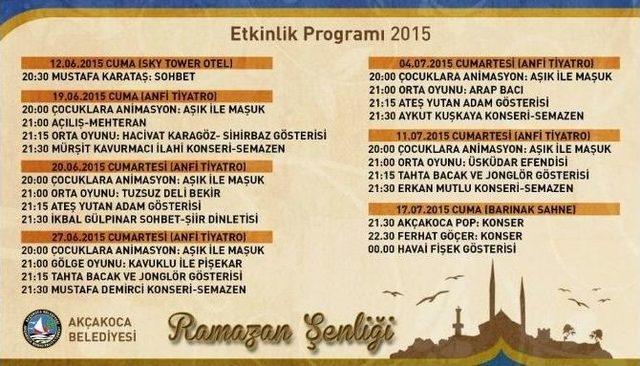 Ak&ccedil;akoca Ramazan Şenliklerine Hazır 1