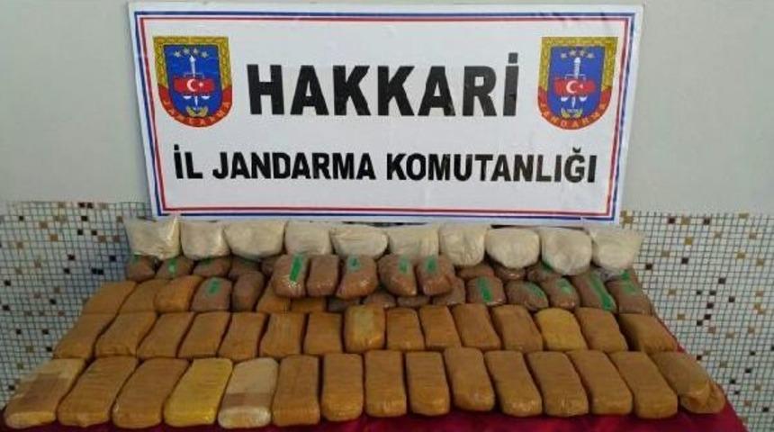 Hakkari'de 44 Kilo Eroin Ele Ge&ccedil;irildi