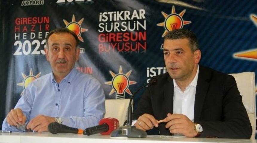 Ak Parti Giresun İl Başkanı Hasan Ali T&uuml;t&uuml;nc&uuml;: