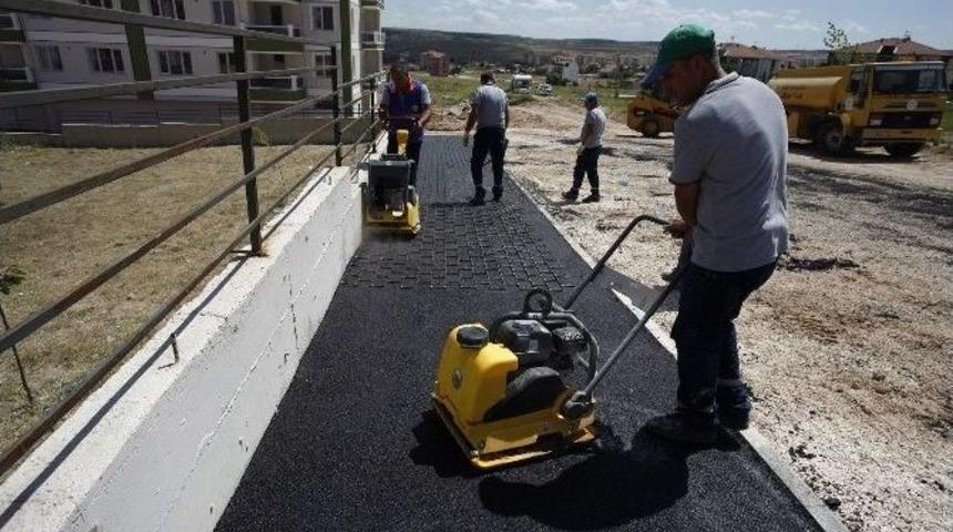 Odunpazarı Asfalt &Ccedil;alışmalarına Devam Ediyor