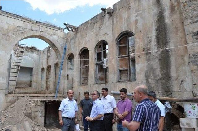Tarihi İslam Bey Konağında Restorasyon S&uuml;r&uuml;yor 1
