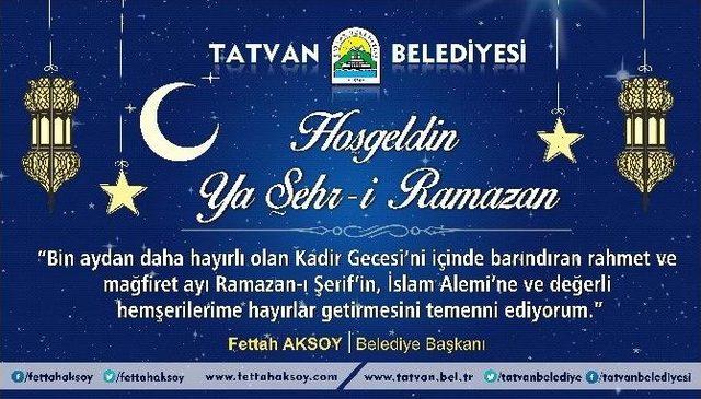 Başkan Aksoy’un Ramazan Mesajı
