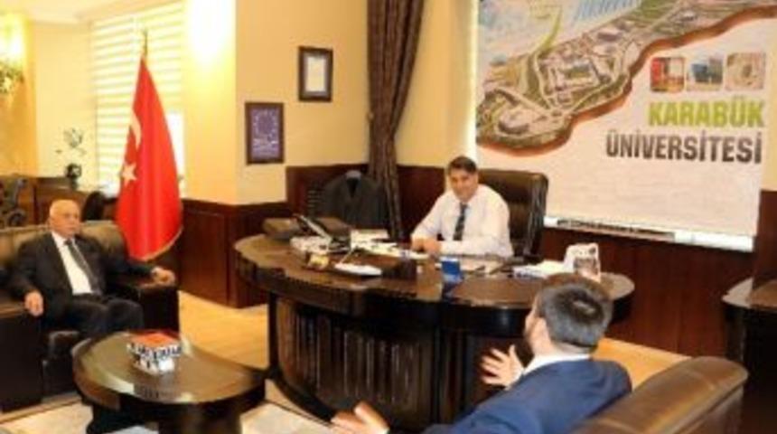 Mhp Karab&uuml;k Milletvekili Yal&ccedil;ın&rsquo;dan Rekt&ouml;r Polat&rsquo;a Ziyaret