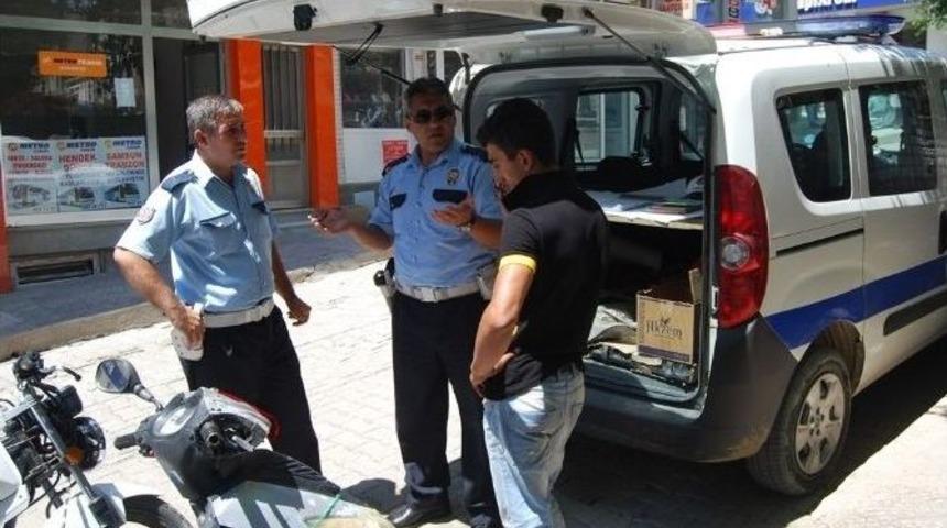Malkara&rsquo;da Plakasız Motosikletlere Ceza Yağdı