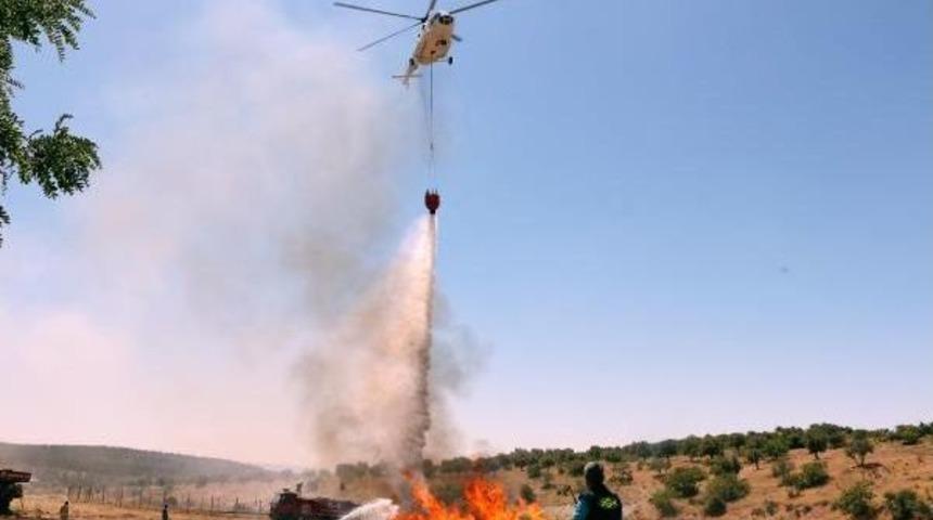 Kahramanmaraş&rsquo;Ta Hava Destekli Yangın Tatbikatı
