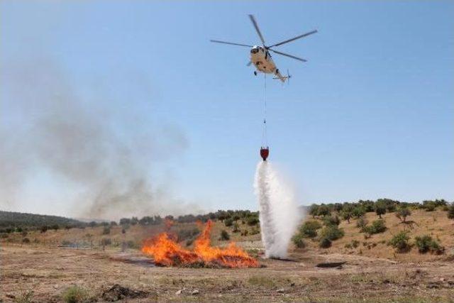 Kahramanmaraş&rsquo;Ta Hava Destekli Yangın Tatbikatı 2