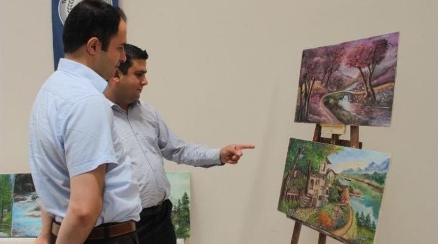 Aksaray&rsquo;da T&uuml;rkmenler Yararına Resim Sergisi A&ccedil;ıldı