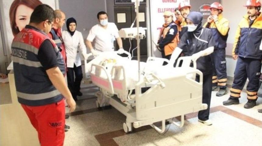 Afyonkarahisar Devlet Hastanesi&rsquo;nde &ldquo;yangın Ve Kurtarma&rdquo; Tatbikatı