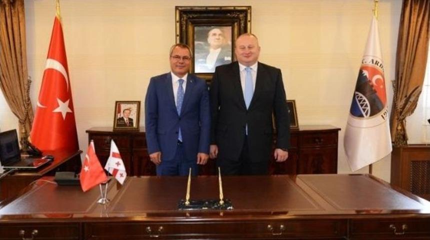 G&uuml;rcistan&rsquo;ın Samtskhe-cavakheti B&ouml;lge Valisi Akaki Matchutadze Ardahan&rsquo;ı Ziyaret Etti