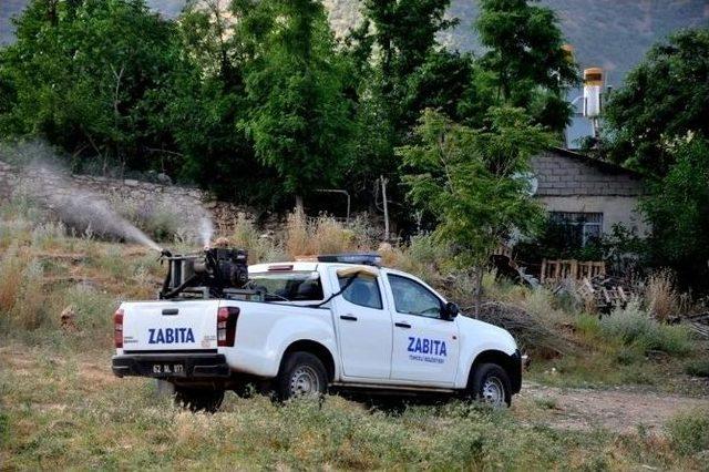 Tunceli Belediyesi’nden İlaçlama Çalışması 1