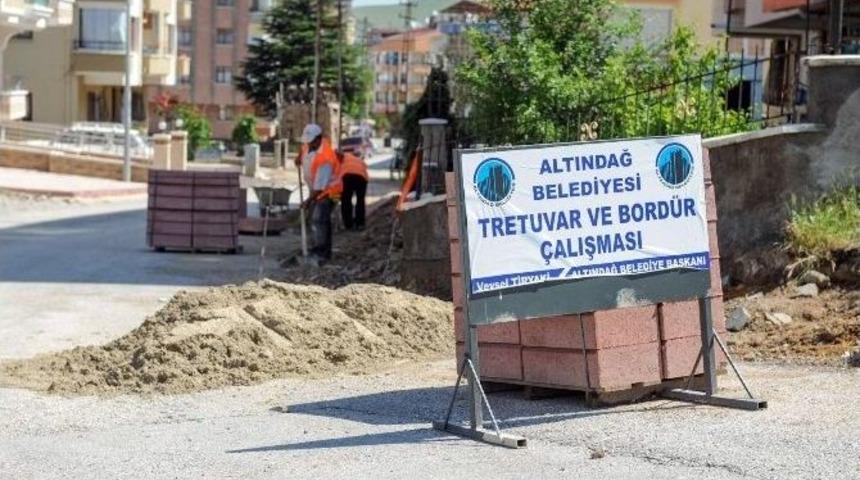 Altındağ&rsquo;a Yeni Kaldırımlar