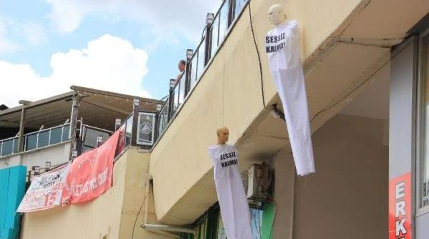 Bursa'da Ak Partili Gen&ccedil;ler, Mursi'ye Idamı Protesto Etti