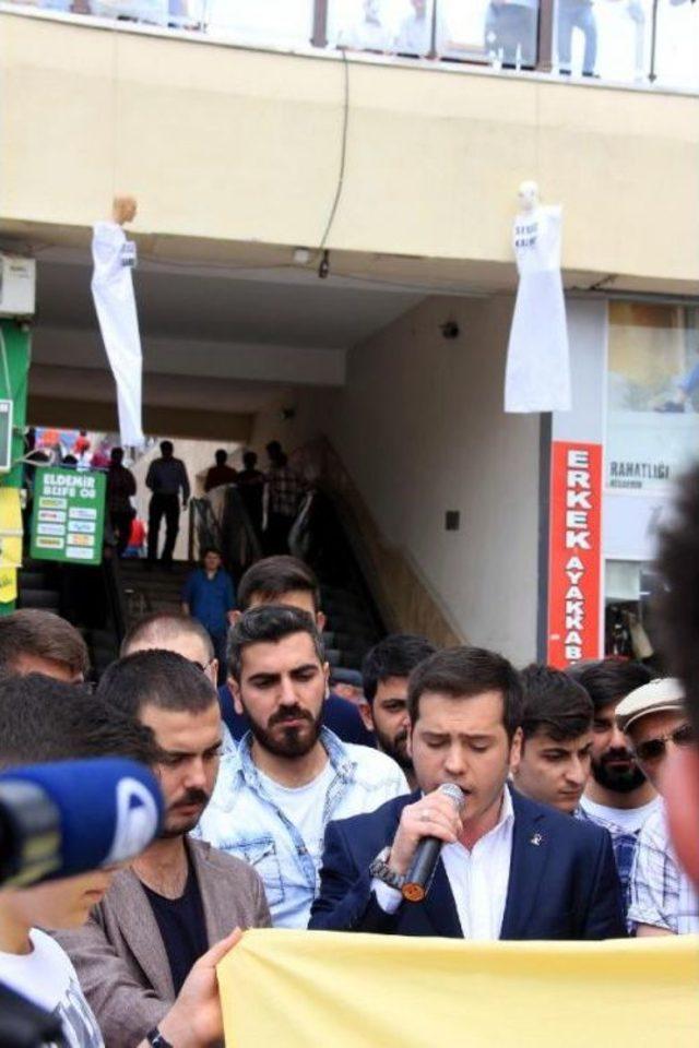 Bursa da Ak Partili Gen&ccedil;ler, Mursi ye Idamı Protesto Etti 3