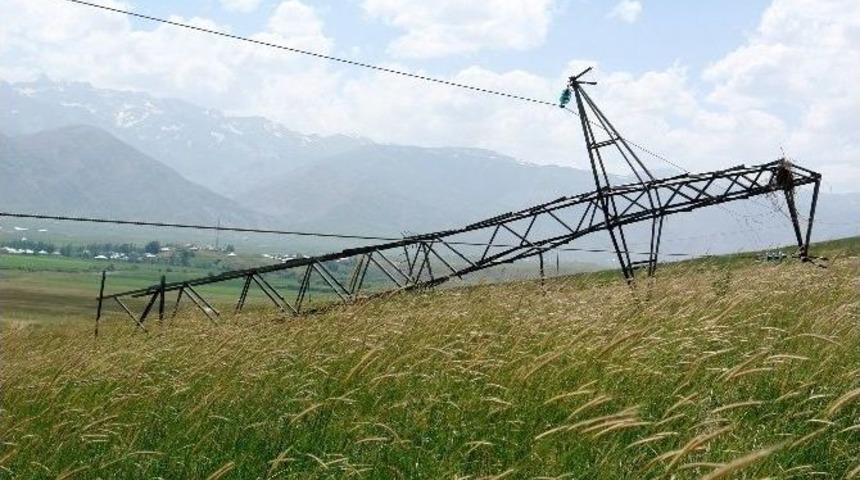 Y&uuml;ksekova&rsquo;da Enerji Hattına Sabotaj: 1 Belde, 34 K&ouml;y Elektriksiz Kaldı