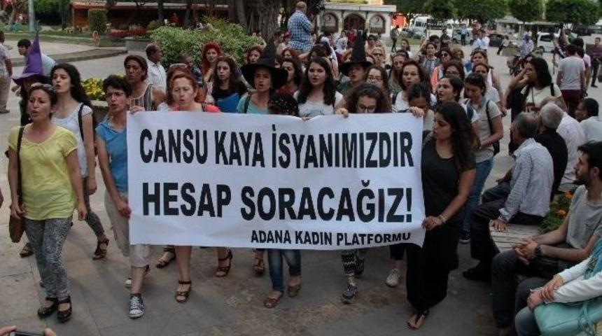 Adana&rsquo;da Kadın Cinayetleri Protestosu