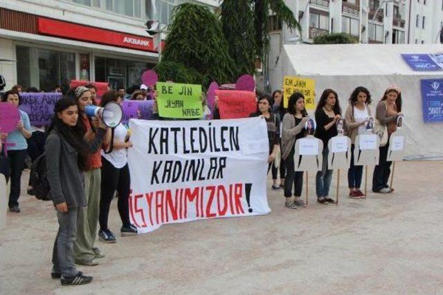 Cansu Kaya'nın Öldürülmesi Protesto Edildi