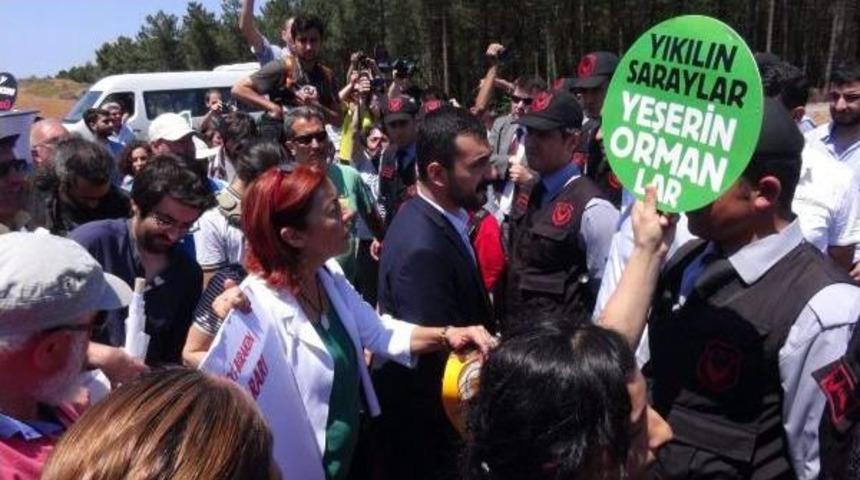 3.k&ouml;pr&uuml; Şantiyesine  Mahkeme Kararını Okumaya Gittiler Karşılarına Yetkili Yerine Toma &Ccedil;ıktı