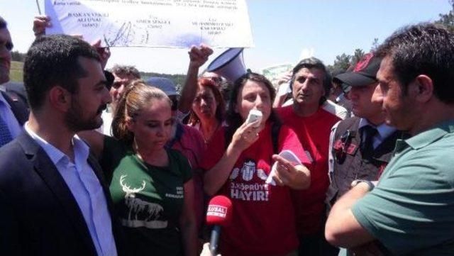 3.k&ouml;pr&uuml; Şantiyesine  Mahkeme Kararını Okumaya Gittiler Karşılarına Yetkili Yerine Toma &Ccedil;ıktı 3