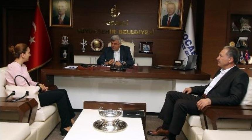 Başkan Karaomsanoğlu, Ardahan Hanak Belediye Başkanını Ağırladı