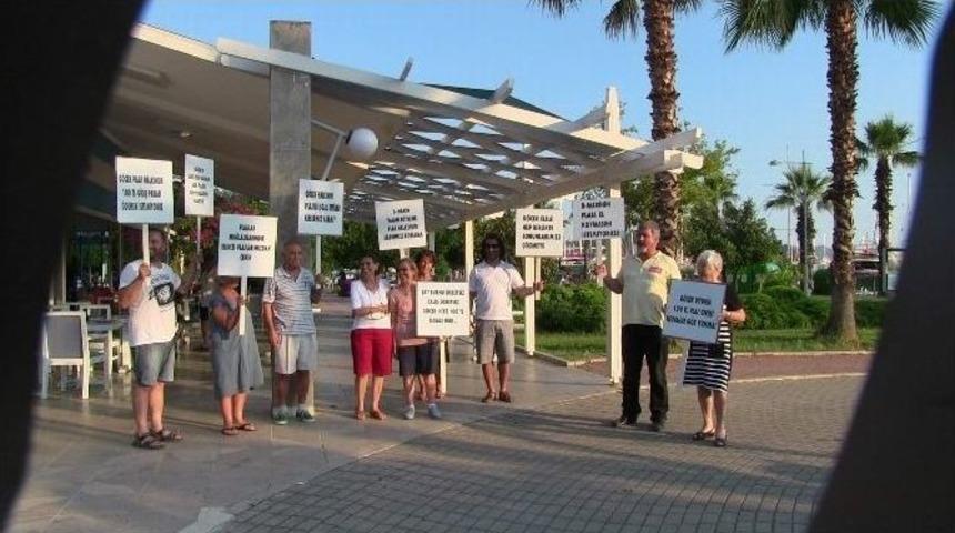 G&ouml;cek Plajı İ&ccedil;in G&ouml;cekliler Protesto Y&uuml;r&uuml;y&uuml;ş&uuml; Yaptı