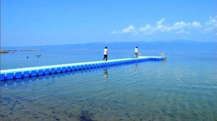 G&ouml;me&ccedil; Belediyesi&rsquo;nden Karakova Plajına Modern İskele