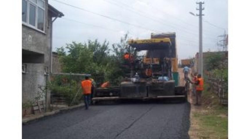 Alikahya&rsquo;da Asfltalama &Ccedil;alışmaları Devam Ediyor