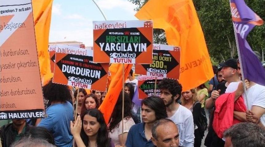 Halkevleri&rsquo;nden Tbmm &Ouml;n&uuml;nde Eylem