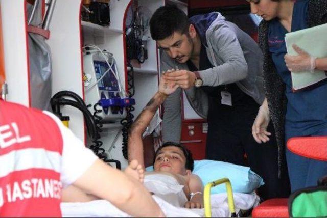 İnşaatta Oynarken Elektrik Akımına Kapıldı 2