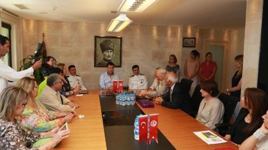 Turgut Reis&rsquo;in Torunlarından Başkan Kocadon&rsquo;a Ziyaret