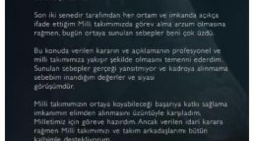 Enes Kanter&rsquo;den Milli Takım A&ccedil;ıklaması