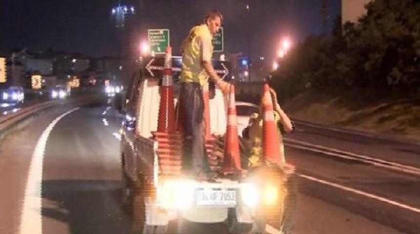 Tem Otoyolu 3 Saat Sonra Trafiğe A&ccedil;ıldı