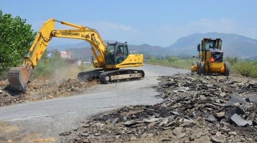 Dalaman&rsquo;da Asfalt Ekipleri İş Başında