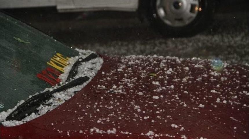 Ardahan&rsquo;da Dolu Yağışı