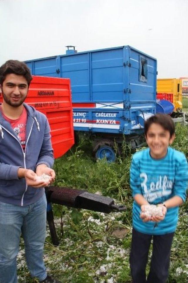 Ardahan’da Dolu Yağışı