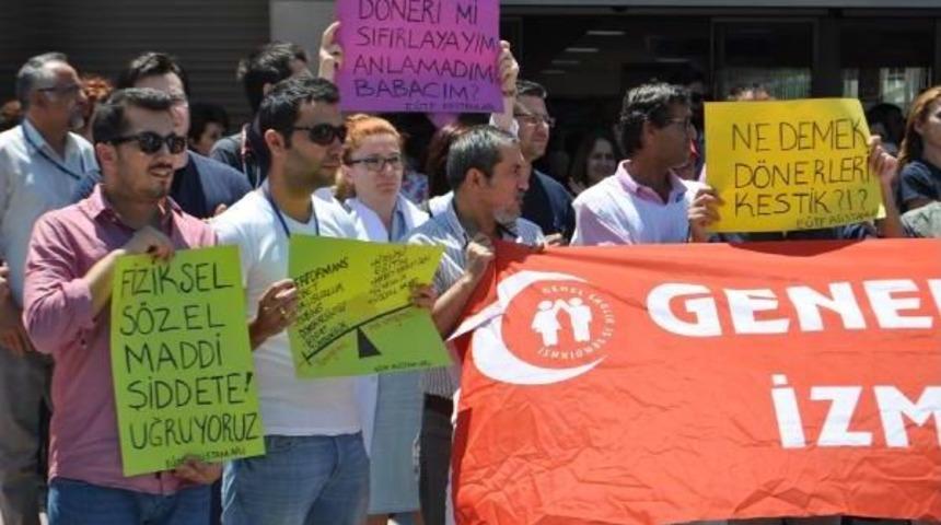 Sağlık &Ccedil;alışanlarından D&ouml;ner Sermaye Eylemi