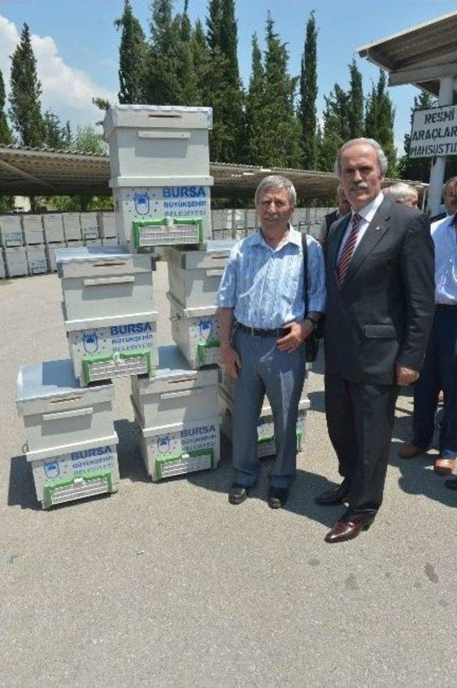 Bursa’da Arı Yetiştiricilerine 450 Kovan Dağıtıldı